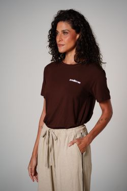 camiseta comfy mini brasilien-se marrom