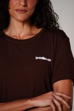 camiseta comfy mini brasilien-se marrom