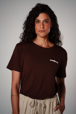 camiseta comfy mini brasilien-se marrom