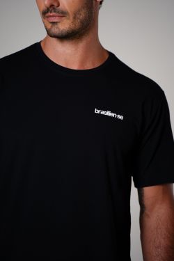 camiseta comfy mini brasilien-se preto