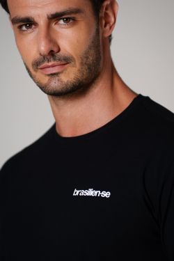 camiseta comfy mini brasilien-se preto