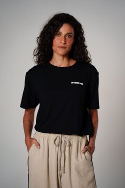 camiseta comfy mini brasilien-se preto