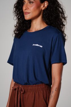 camiseta comfy mini brasilien-se marinho