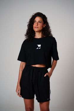 short linho debrum preto