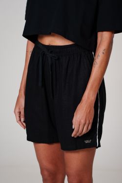 short linho debrum preto