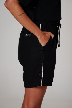 short linho debrum preto