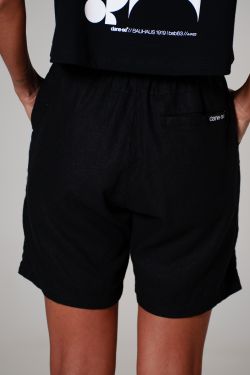 short linho debrum preto