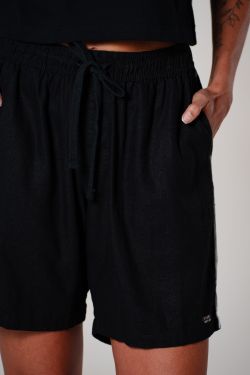 short linho debrum preto