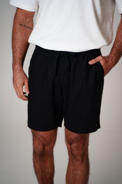 short linho debrum preto