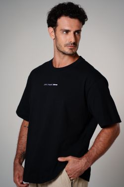 camiseta over box pare respire preto