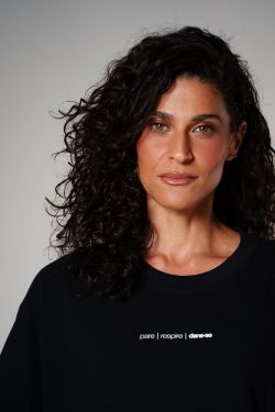 camiseta over box pare respire preto