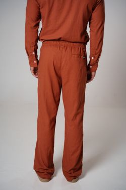 calça viscolinho caramelo