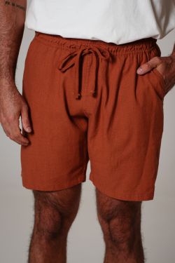 short viscolinho caramelo