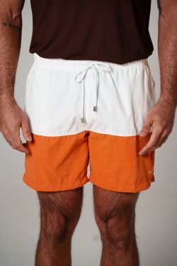 swimshort recorte earth marrom