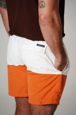 swimshort recorte earth marrom