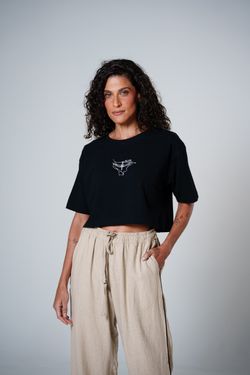 cropped relaxa costas preto pp