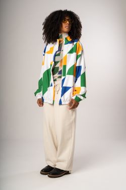 corta vento athos lapa br26 amarelo estampado