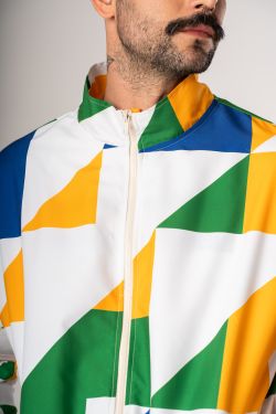 corta vento athos lapa br26 amarelo estampado