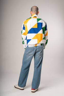 corta vento athos lapa br26 amarelo estampado
