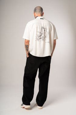 camisa linho over mc plano bsb off