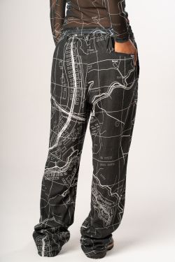 calça linho plano bsb p&b