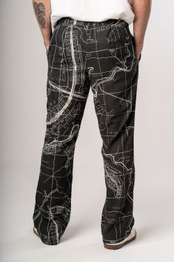 calça linho plano bsb p&b
