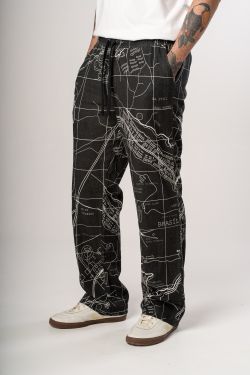 calça linho plano bsb p&b
