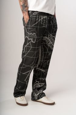 calça linho plano bsb p&b