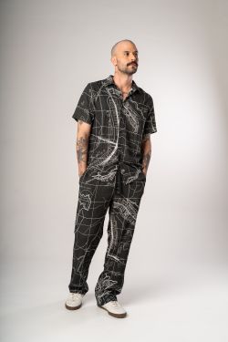 camisa linho plano bsb p&b