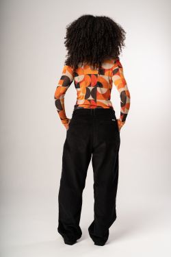 calça baggy veludo preto