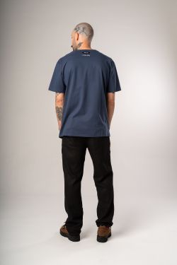 camiseta igrejinha grid marinho