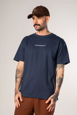 camiseta regular dane-se vertical marinho