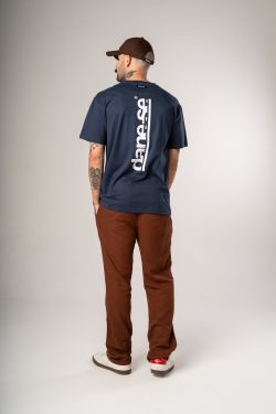 camiseta regular dane-se vertical marinho
