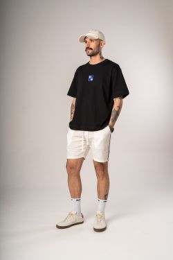 camiseta overboxy igrejinha athos bulcão preto