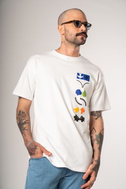 camiseta regular azulejos athos 2026 off