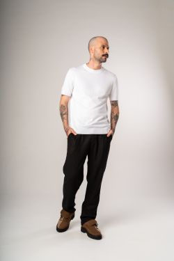 camiseta tricot egipcio branco