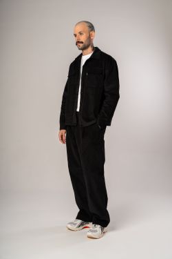 camisa over veludo ml preto