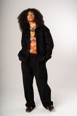 camisa over veludo ml preto