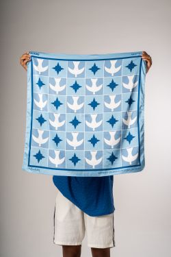 lenço natividade igrejinha athos azul bebe