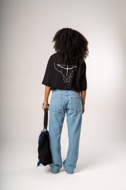 camiseta overboxy plano piloto ii preto