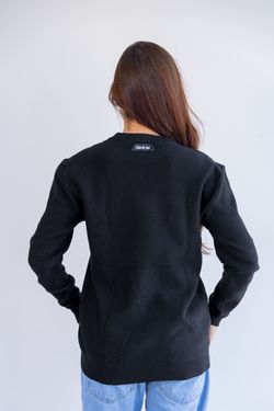 sueter tricot egipcio preto