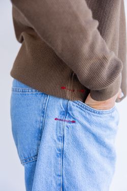 sueter tricot egipcio marrom