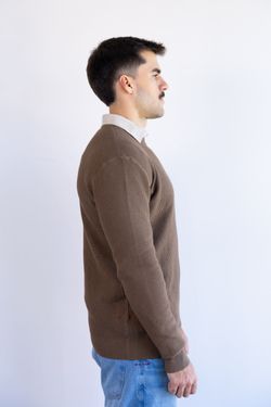 sueter tricot egipcio marrom