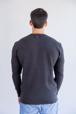 sueter tricot egipcio chumbo