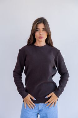 sueter tricot egipcio dark brown
