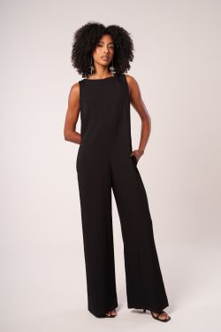 macacao wide leg pantalona preto