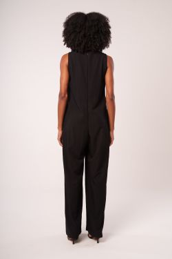 macacao wide leg pantalona preto