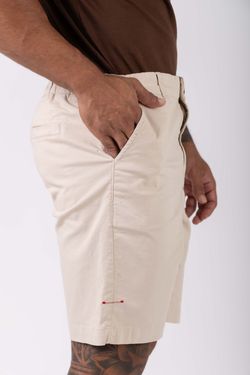 short sarja alfaiataria natural
