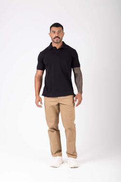 calça sarja work caramelo