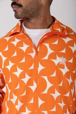 corta vento estampas na praia npf26 laranja